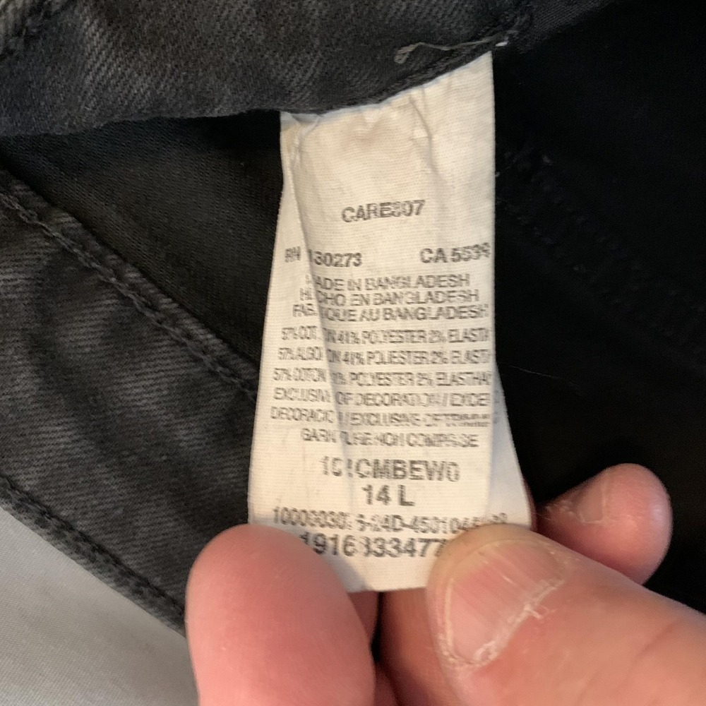 Lee Jeans Womens 14 L Gray Dark Charcoal Wash Mid Rise Bootcut Stretch Denim - Picture 3 of 11